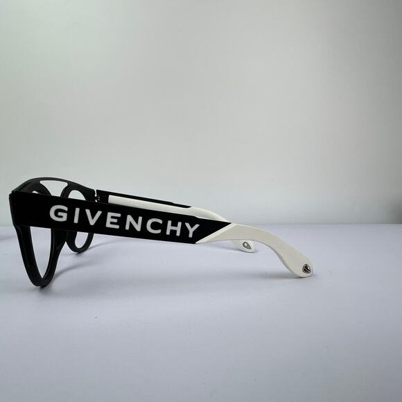 Givenchy GV 7017/N/S 807IR Black Lens / Black & White Frame Sunglasses - NO LENS - Picture 4 of 11